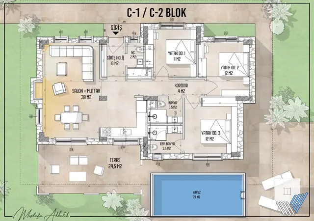 Boutique Villa Collection with Private Pools in Karaincir, Datça – 24